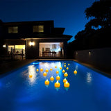 Floating Pool Lights,20PCS Waterproof Floating Candle Lights for Swimming Pool, Outdoor LED Glow Lights for Beach, Garden Backyard, Patio Lawn, Hot tub, Christmas Décor (Warm White) - Glow-Paradise