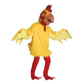 Molezu Rooster Mask,Halloween Novelty Costume Party Latex Animal head Mask Chicken Cock Cosplay Props,White (A) (B) - Glow-Paradise