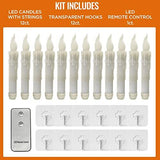 Halloween Decorations - Harry Poter Decor - 12 Floating LED Candles with Remote Control - Witch Halloween Decor Chrismas Party Supplies Birthday Wedding Indoor Home Room Classroom Bedroom - Glow-Paradise