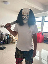 Halloween Mask for Men Cosplay Scary Clown Masks for Adults (Black) - Glow-Paradise