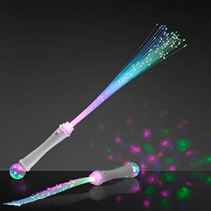 Twinkle & Shine Light Up Wands with LED Fiber Optics (Set of 12) - Glow-Paradise