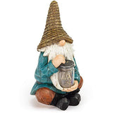 VP Home Firefly Jar Gnome Solar Powered LED Outdoor Decor Garden Light - Glow-Paradise