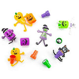 FAVONIR™ Halloween Party Favor Supplies Stuffers 48 PCs Goody Bag Assortment, Flash Lights Self-Ink Stampers, Bendable Characters, Magic Springs. Kids Trick Treat Toys. Reward Prizes, Carnival Events - Glow-Paradise
