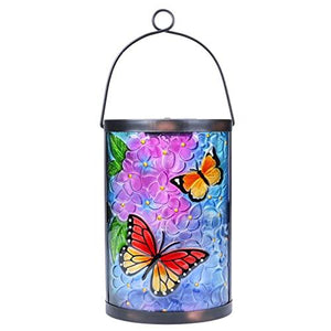 MUMTOP Hanging Solar Lantern Outdoor Waterproof LED Solar Lights Butterfly Decorative Solar Lanterns Tabletop Lamp for Outdoor Patio Garden Yard Decor - Glow-Paradise