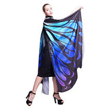 Butterfly Wings for Women, Butterfly Shawl Fairy Ladies Cape Nymph Pixie Costume Accessory (Starry Blue) - Glow-Paradise
