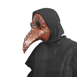 Stegosaurus Plague Doctor Bird Mask Long Nose Beak Cosplay Steampunk Halloween Costume Props Latex Material - Glow-Paradise