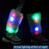 Luwint LED Flashing Arm Leg Warmers - Light Up Clothing Accessories Toy for Halloween Christmas Rave Unicorn Costume, 1 pair - Glow-Paradise