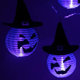 Halloween Lights,Makion Halloween Decorations Fairy Lights 2.5M/8.2FT 10 Led Witch with Hat Lanterns Battery Powered String Lights - Glow-Paradise