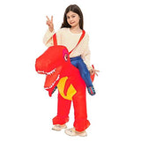 Inflatable Children Dinosaur Costume for Kids Funny Blow up Halloween Boys Girls T-rex Dino Costumes for School Halloween - Glow-Paradise