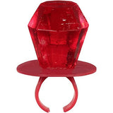 Ring Pop Individually Wrapped Back to School Red Cherry Party Pack – 30 Count Cherry Flavored Red Candy Lollipop Suckers - Red Candy for School Treats & Care Packages - Glow-Paradise