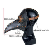 Stegosaurus Plague Doctor Bird Mask Long Nose Beak Cosplay Steampunk Halloween Costume Props Latex Material - Glow-Paradise
