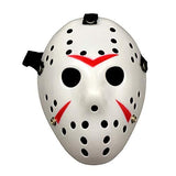 Wen XinRong Jason Mask Halloween Costume Horror Mask Cosplay Costume Mask Party Masquerade Props Mask (White) - Glow-Paradise