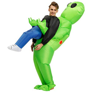 Alien Inflatable Costumes Fancy Costume Halloween Cosplay Fantasy Costume Adult/Kids (Alien-adult) - Glow-Paradise