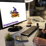 GOOSH 5 FT Halloween Inflatable Pumpkin with Wizard Hat with Build-in LED Lights Decoration Lighted for Home Yard Garden Indoor and Outdoor - Glow-Paradise