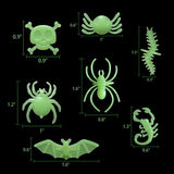 56pcs Spider Rings Glow in The Dark Plastic Bugs Insects Ring Toys for Kids Toddlers Halloween Party Favors Trick or Treat Rings Goody Bag Filler - Glow-Paradise