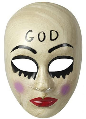 The Purge GOD mask Anarchy Movie mask Horror Killer Halloween Costume Haunted - Glow-Paradise