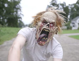 Generic Emerging Zombie Halloween Prop Mask | Realistic Costume for Adults | Creepy Cosplay Head | Full Face Party Mask, Brown, Bronze, Yellow, Red, Purple - Glow-Paradise