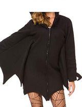 Halfjuly Halloween Costume For Women Bat Cozy Black Animal Adult Cosplay Vampire Zipper Dress XL - Glow-Paradise