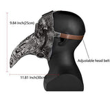 Stegosaurus Plague Doctor Bird Mask Long Nose Beak Cosplay Steampunk Halloween Costume Props Latex Material - Glow-Paradise