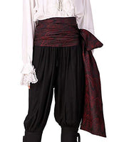 ThePirateDressing Pirate Medieval Renaissance Halloween Cosplay Costume Brocade Large Sash (Brocade# 49, Lined) - Glow-Paradise