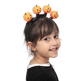 JOYIN Halloween 3 Pcs LED Pumpkin Headband with 6 Different Flashing Light Modes, Light Up Pumpkin Shaped Headband for Halloween Party Favor and Supplies, Halloween Accessory Supplies - Glow-Paradise