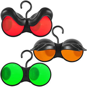 Halloween Decorations Flashing Peeping Eyes Lights 3 Pack（Red,Green,Orange）for Outdoor Halloween Decoration for Your Home, Yard Lawn, Graveyard Scenes or Halloween Party - Glow-Paradise