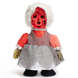 HOHO Halloween Decorations Scary Creepy Doll Baby Ghost Voice-Activated Induction with Horrible Sound Walking Doll Flashing Red Led 12 inch - Glow-Paradise