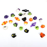 24 Pcs - Halloween Mochi Squishy Toys, Halloween Classies Character Squishy Toys for Christmas Party Favors, Boys & Girls Birthday Gifts, Classroom Prize, Goodie Bag - Glow-Paradise