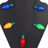 Light Up Necklace Flashing Glow in The Dark LED Light Bulbs for Kids Adults Ugly Christmas Xmas Birthday Wedding Halloween Rave Carnival Party Supplies Favors Accessories Best Gift - Glow-Paradise