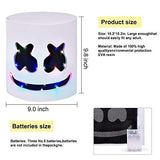 Light Up Flashing Mask DJ Music Festival Halloween Mask Props Full Head Mask Halloween Costumes Cosplay with Flashing Style. - Glow-Paradise