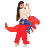 Inflatable Children Dinosaur Costume for Kids Funny Blow up Halloween Boys Girls T-rex Dino Costumes for School Halloween - Glow-Paradise