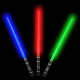 Liberty Imports 12 Pack LED Space Swords Expandable Light Up Sabers Toys with Motion Sensitive FX Sound Effects (Bulk) - Glow-Paradise