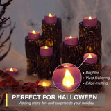 Homemory Battery Operated LED Tea Lights, Pack of 24, Flameless Votive Tealights with Flickering Bulb Light, Small Electric Fake Tea Candle Realistic for Wedding, Table, Gift, Outdoor (Purple) - Glow-Paradise