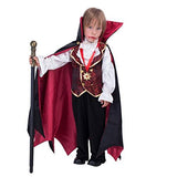 Gothic Vampire Costume Deluxe Set for Boys, Kids Halloween Party Favors, Dress Up,Role Play and Cosplay (3T) - Glow-Paradise