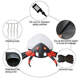 GOOSH 8 FT Width Halloween Inflatables Outdoor Spider with Magic Light, Blow Up Yard Decoration Clearance with LED Lights Built-in for Holiday/Party/Yard/Garden - Glow-Paradise