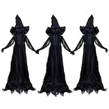 JOYIN 3 Pack 48" Halloween Light Up Witch Yard Stake, Witch Yard Sign with Creepy Sound (Sound Activation) for Halloween Outdoor, Lawn, Yard, Patio Decoration, Haunted House Decorations - Glow-Paradise