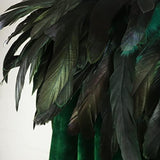 JEGERMIG Gothic Ladies Long Cape Cloak Solid Color Coat Cloak with Masquerade Costume Cloak Green - Glow-Paradise