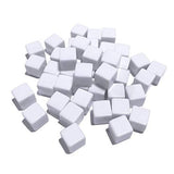 Nakimo 16MM Blank White Dice for Board Games, DIY, Fun, and Teaching, Pack of 48 - Glow-Paradise