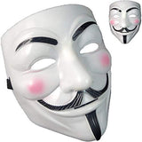 V for Vendetta Mask, Hacker Mask Halloween Masks -White Anonymous Guy Masks for Kids - Glow-Paradise