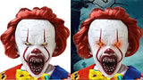 Horror Clown Mask Creepy IT Mask is Perfect for Cosplay Halloween, Movie Premiere and More. (Horror teeth-LED) - Glow-Paradise