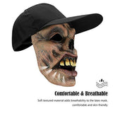 Hautton Halloween Mask, Men's Creepy Scary Funny Clown Joker Latex for Halloween Costume Party Cosplay Props -Black Hat - Glow-Paradise