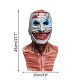 Lanckeli Double Layer Peelable Surface Halloween Horror Mask, Scary Joker Mask + Bloody Creepy Skull Mask with Moving Jaw, Made of Latex, Skin Friendly, Suitable for Horror Costume Parties. - Glow-Paradise