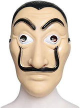 money heist mask salvador Dali Cosplay halloween Dali mask Realistic Movie Prop Face Mask… 2pack… - Glow-Paradise