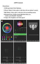 LED Light up Backpack Glowing Bag For Rave Music Festival Party Christmas Halloween, Unisex Flashing Drawtstring Bag,Multicolor,Mobile APP Control - Glow-Paradise