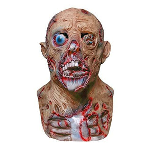 Scary Zombie Mask Halloween Mask Creepy Monster Head Mask Halloween Cosplay Costume Prop for Adult - Glow-Paradise