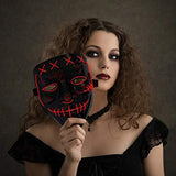 JUEYINGBAILI Scary Purge Costume Mask- Light Up Led Cosplay Creepy Masks- Purge Masks- Costume Masks- Christmas Gift - Glow-Paradise