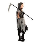 Grim Reaper Girl Costume Glow in the dark for Halloween (Medium (8-10 yr)) - Glow-Paradise