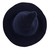 Edoneery Halloween Witch Hat for Women Wide Brim Foldable Pointed Cap for Halloween Party Costume Accessory - Glow-Paradise