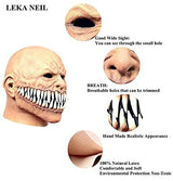Halloween sharp tooth devil mask zombie mask Monster Devil Mask Creepy Costume Corpse Party Latex Full Head Mask - Glow-Paradise