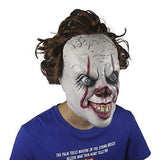Halloween Mask Scary IT Pennywise Clown Mask Horror Costume Party Festival Cosplay Creepy Prop Decoration for Adult Red - Glow-Paradise